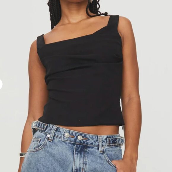 *NWT* Princess Polly Lallina Top - Black - Picture 1 of 5